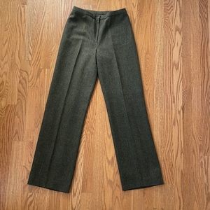 Custom tweed trousers - dark green, Size S